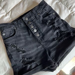 American Eagle Black Jean Shorts